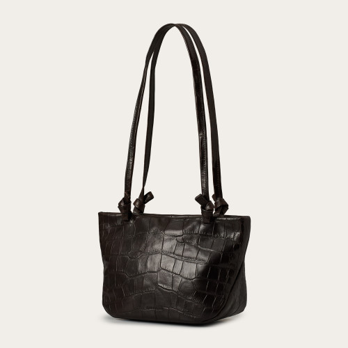 Lucyna Bag M, brown croco | Balagan Studio