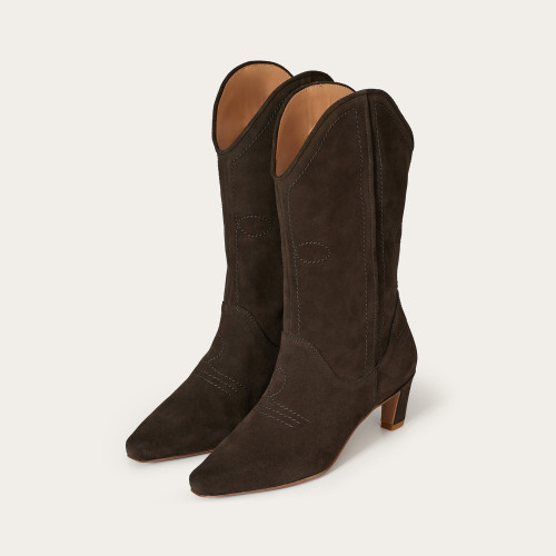 Bonnie Boots, dark chocolate velvet| Balagan Studio