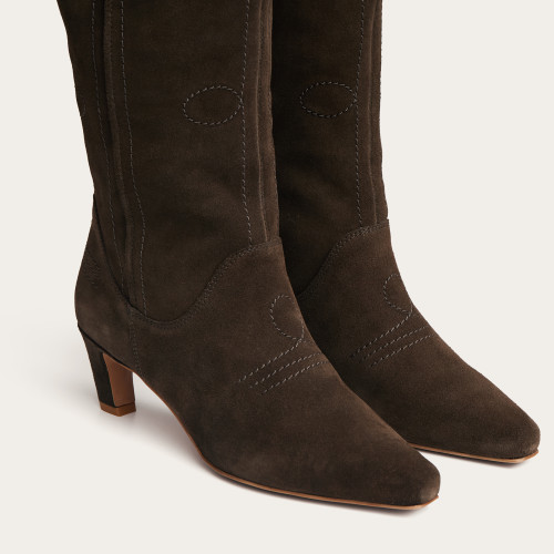 Bonnie Boots, dark chocolate velvet| Balagan Studio