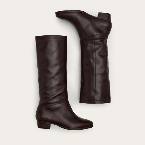 Martha High Boots, deep brown | Balagan Studio