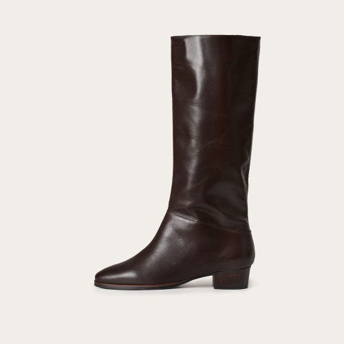 Martha High Boots, deep brown | Balagan Studio