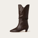 Fleur High Boots, deep brown