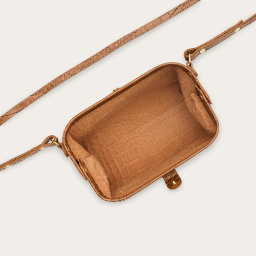 Rofe Bag S, caramel croco | Balagan Studio
