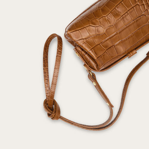 Rofe Bag S, caramel croco | Balagan Studio
