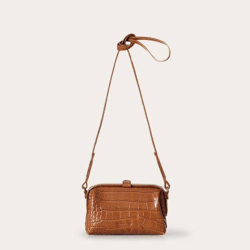Rofe Bag S, caramel croco | Balagan Studio