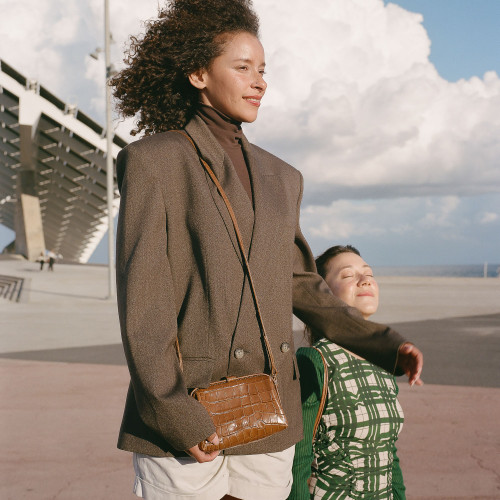 Rofe Bag S, caramel croco | Balagan Studio