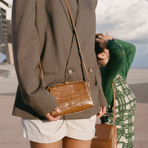 Rofe Bag S, caramel croco | Balagan Studio