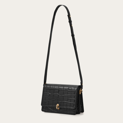 Jubilee Bag M, black croco | Balagan Studio