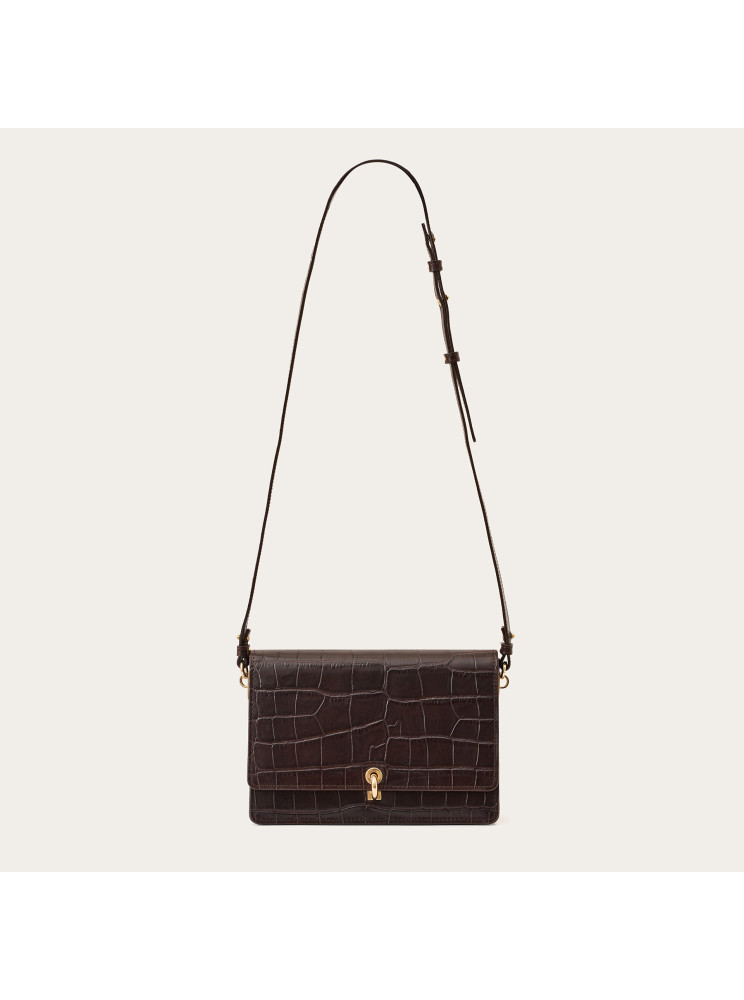 Jubilee Bag M, brown croco | Balagan Studio