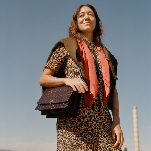 Jubilee Bag M, brown croco | Balagan Studio