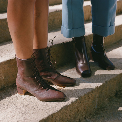 Victoria botki, ciemny brąz | Balagan Studio