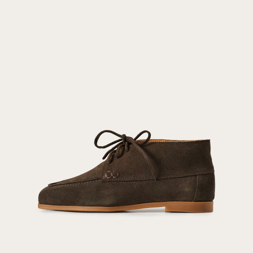 Tessa Flats, dark chocolate velvet | Balagan Studio