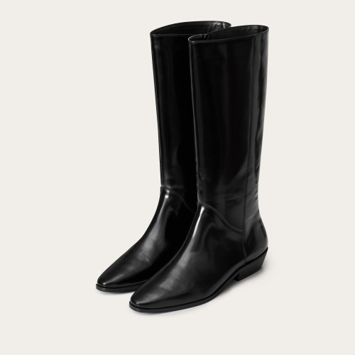 Peggy High Boots, glossy black | Balagan Studio