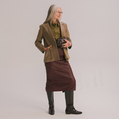 Peggy kozaki, czarny połysk | Balagan Studio