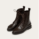 Georgia Boots, glossy brown OUTLET