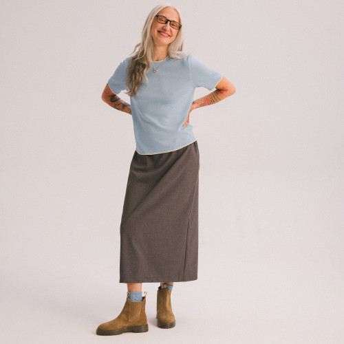 Tiul botki, ziemisty welur I Balagan Studio