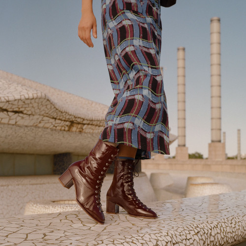 Emma Boots, glossy bordo| Balagan Studio