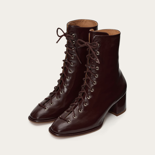 Emma Boots, glossy bordo| Balagan Studio
