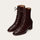 Emma Boots, glossy bordo OUTLET