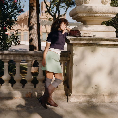 Abby High Boots, waxed brown | Balagan Studio