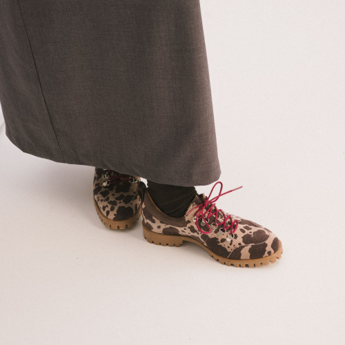 Dolomiti Flats, animal print velvet | Balagan Studio