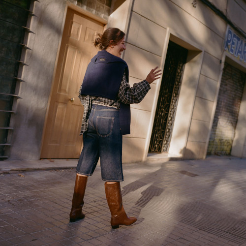 Martha High Boots, caramel croco| Balagan Studio