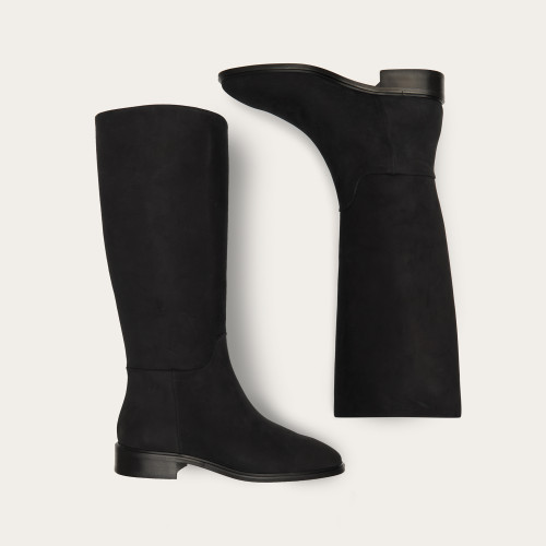 Polo High Boots, waxed black | Balagan Studio