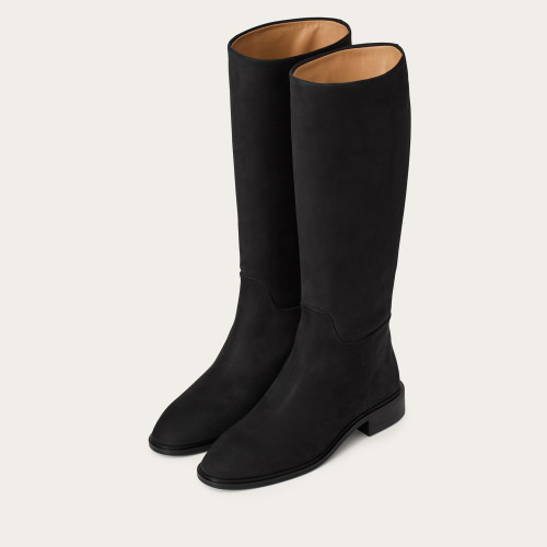 Polo High Boots, waxed black | Balagan Studio