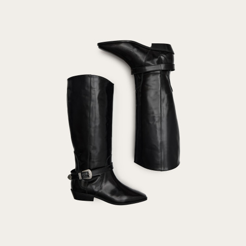 Vela High Boots, glossy black | Balagan Studio