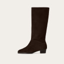 Martha High Boots, dark chocolate velvet