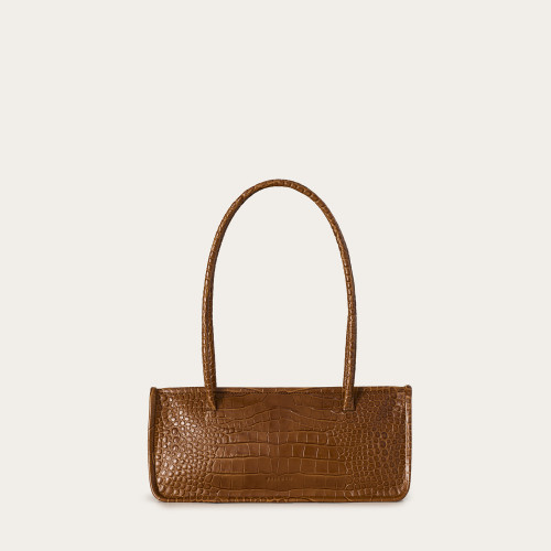 Baguette Bag M, caramel croco | Balagan Studio