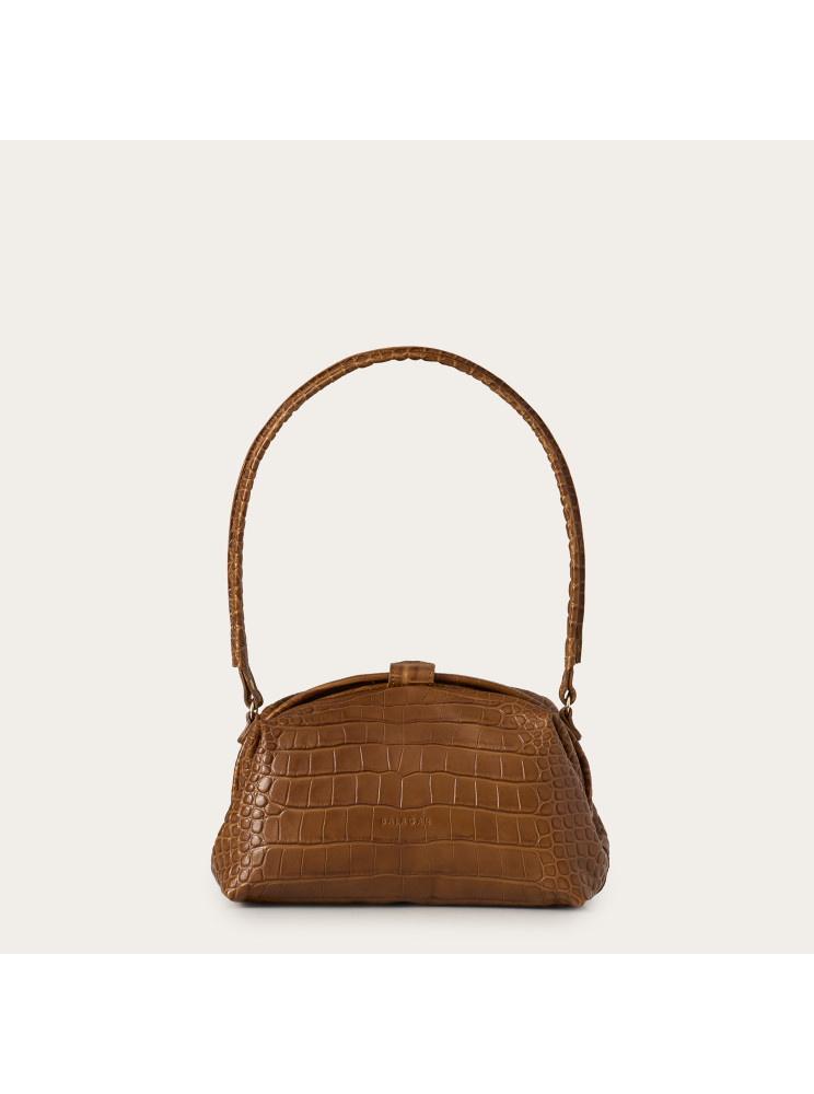 Hug Bag M, caramel croco | Balagan Studio