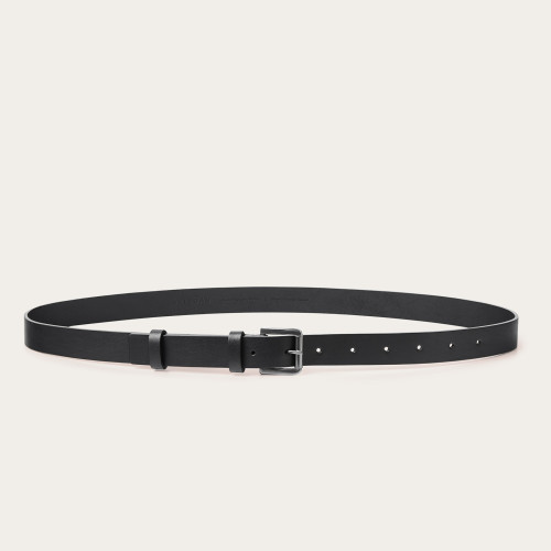 Unisex belt with a metal buckle, black | Balagan Studio