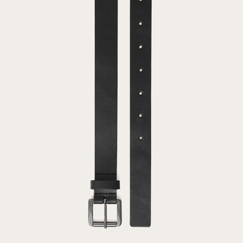 Unisex belt with a metal buckle, black | Balagan Studio