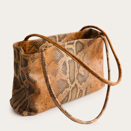 Eva Bag M, ginger python pattern | Balagan Studio