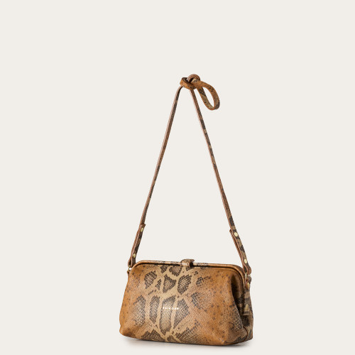 Rofe Bag M, ginger python pattern | Balagan Studio