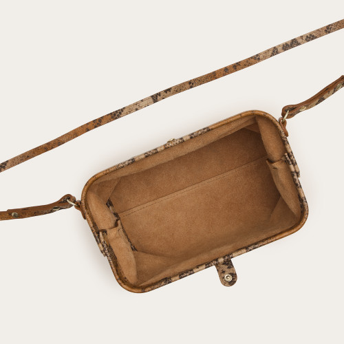 Rofe Bag M, ginger python pattern | Balagan Studio