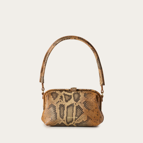 Roha Bag S, ginger python pattern | Balagan Studio