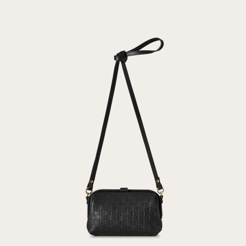 Rofe Bag S, matte black braid | Balagan Studio