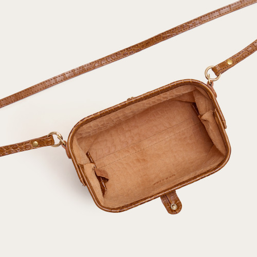 Rofe Bag S, caramel croco | Balagan Studio