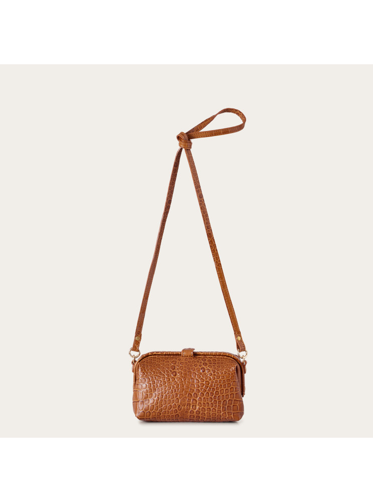 Rofe Bag S, caramel croco | Balagan Studio