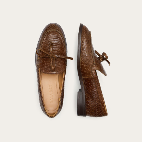 Raphael Flats, caramel croco | Balagan Studio
