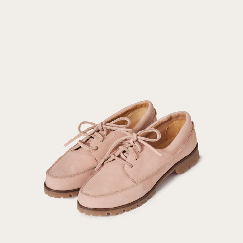 Tefer Flats, light pink nubuck | Balagan Studio