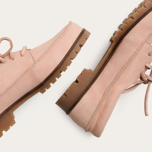 Tefer Flats, light pink nubuck | Balagan Studio