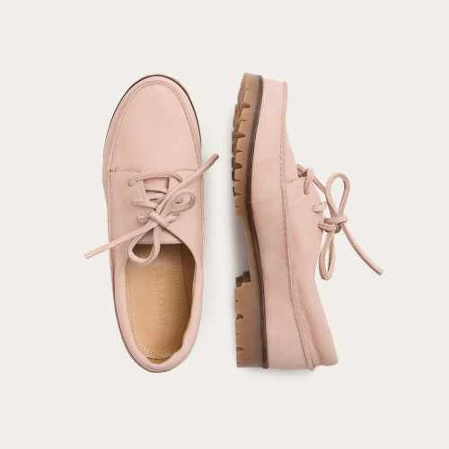 Tefer Flats, light pink nubuck | Balagan Studio