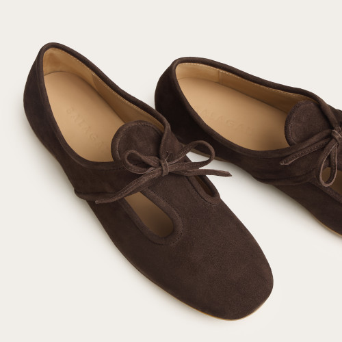 Parpar Flats, dark chocolate velvet | Balagan Studio