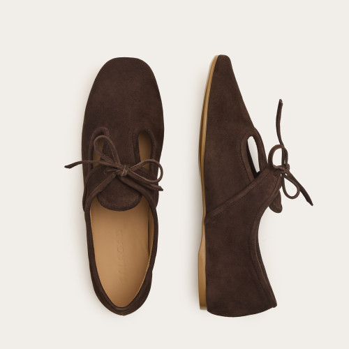 Parpar Flats, dark chocolate velvet | Balagan Studio