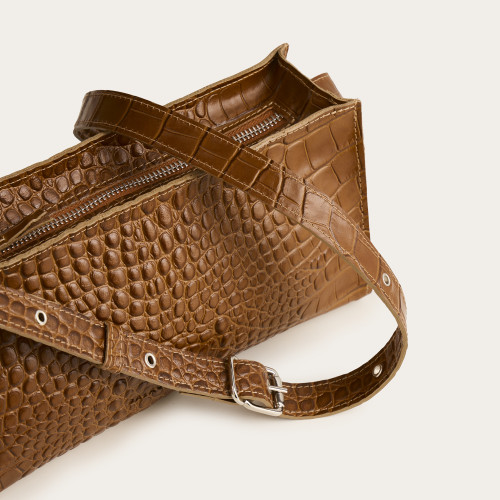 Monique Bag M, caramel croco | Balagan Studio