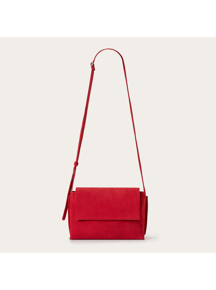 Ashley torebka S, czerwony welur | Balagan Studio