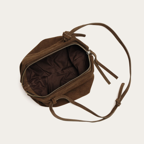 Plis Bag S, brown velvet | Balagan Studio